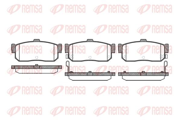 Brake Pad Set, disc brake REMSA 0366.22