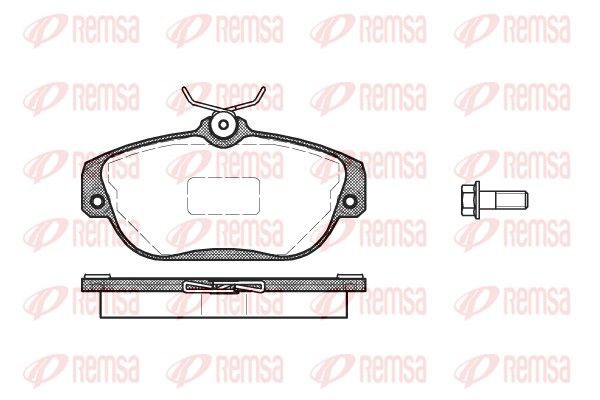 Brake Pad Set, disc brake REMSA 0368.10