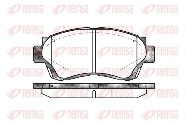 Brake Pad Set, disc brake REMSA 0370.00