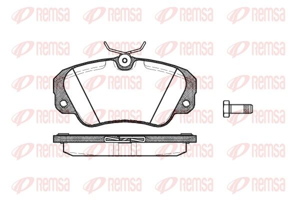 Brake Pad Set, disc brake REMSA 0382.00