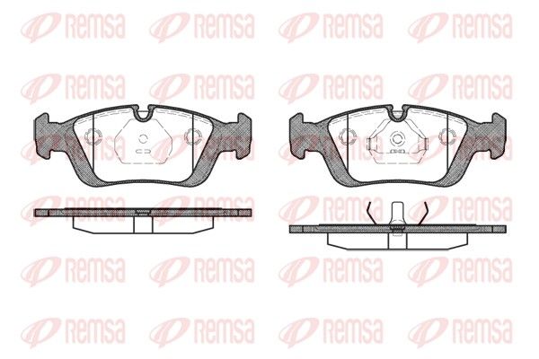 Brake Pad Set, disc brake REMSA 0384.00