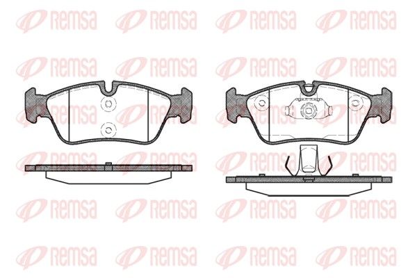 Brake Pad Set, disc brake REMSA 0384.40