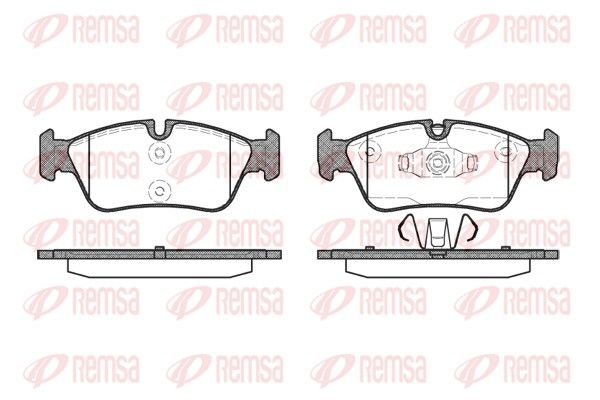 Brake Pad Set, disc brake REMSA 0384.60