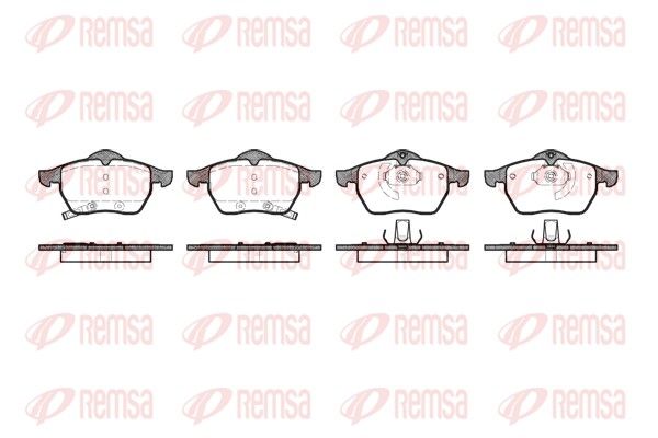 Brake Pad Set, disc brake REMSA 0390.32