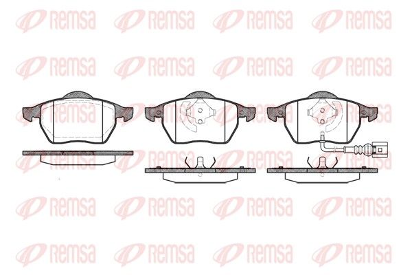 Brake Pad Set, disc brake REMSA 0390.41