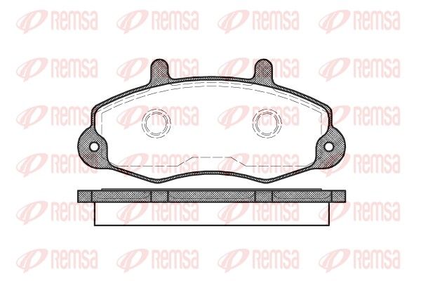 Brake Pad Set, disc brake REMSA 0391.00