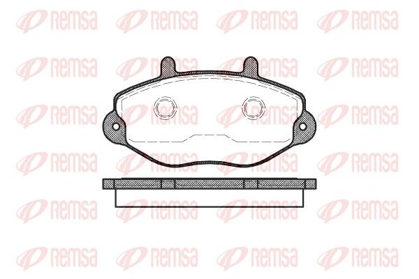 Brake Pad Set, disc brake REMSA 0392.00