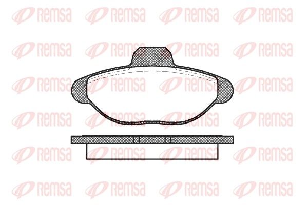 Brake Pad Set, disc brake REMSA 0414.00