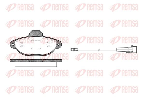 Brake Pad Set, disc brake REMSA 0414.01