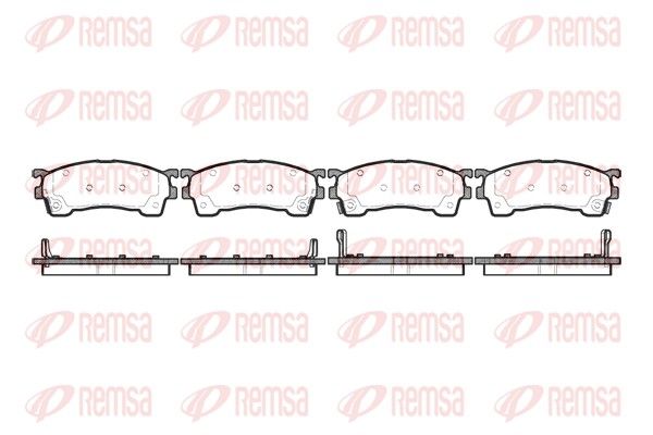 Brake Pad Set, disc brake REMSA 0415.04