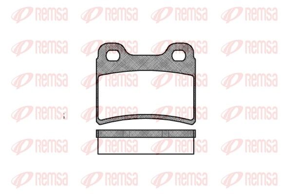 Brake Pad Set, disc brake REMSA 0417.00