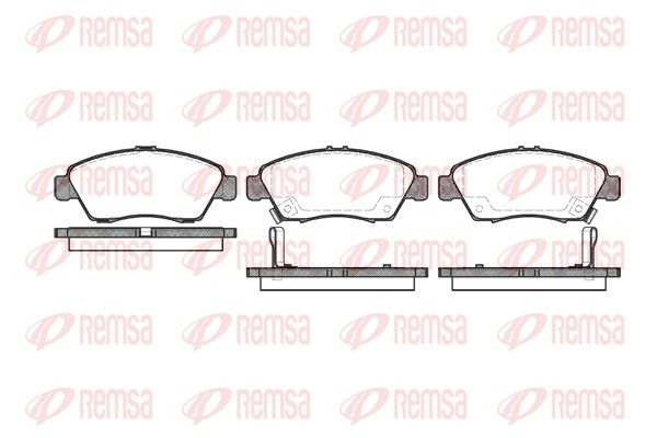 Brake Pad Set, disc brake REMSA 0418.02