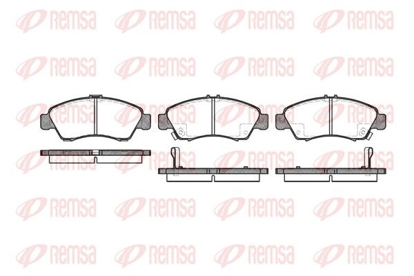 Brake Pad Set, disc brake REMSA 0419.02