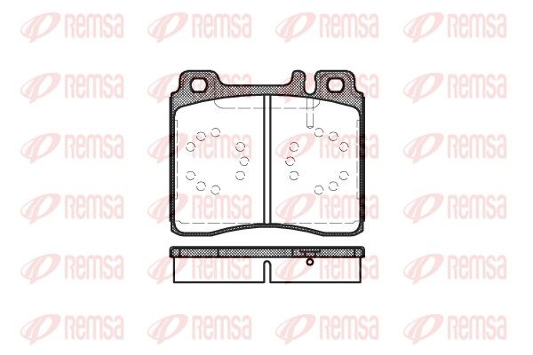 Комплект гальмівних накладок, дискове гальмо REMSA 0420.00