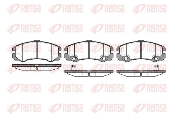 Brake Pad Set, disc brake REMSA 0425.32