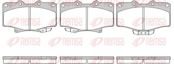 Brake Pad Set, disc brake REMSA 0429.14