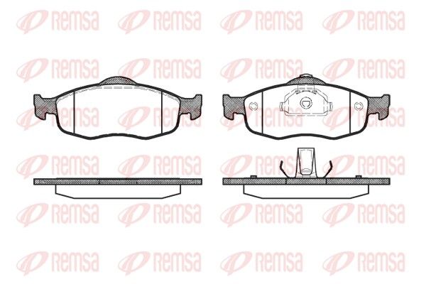 Brake Pad Set, disc brake REMSA 0432.00