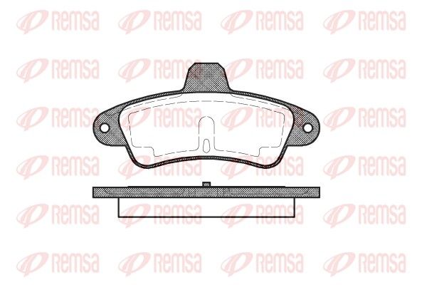 Brake Pad Set, disc brake REMSA 0433.00