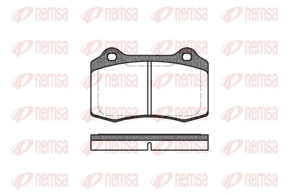 Brake Pad Set, disc brake REMSA 0434.30