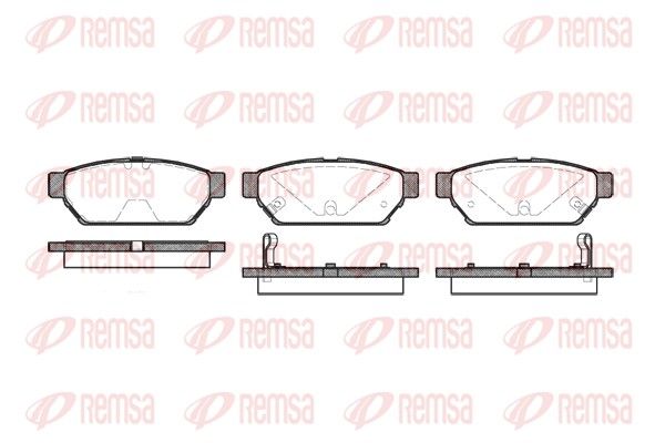 Brake Pad Set, disc brake REMSA 0440.02