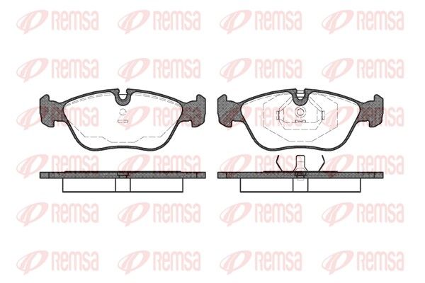 Brake Pad Set, disc brake REMSA 0446.00