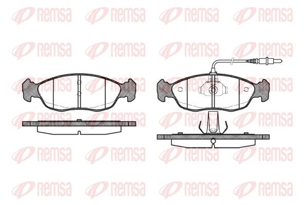 Brake Pad Set, disc brake REMSA 0461.02