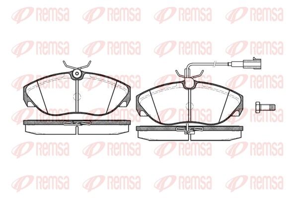 Brake Pad Set, disc brake REMSA 0486.11