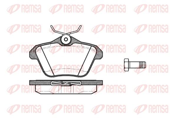 Brake Pad Set, disc brake REMSA 0581.10