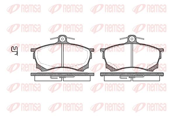 Brake Pad Set, disc brake REMSA 0582.00