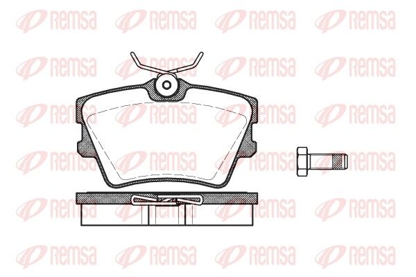 Brake Pad Set, disc brake REMSA 0591.00