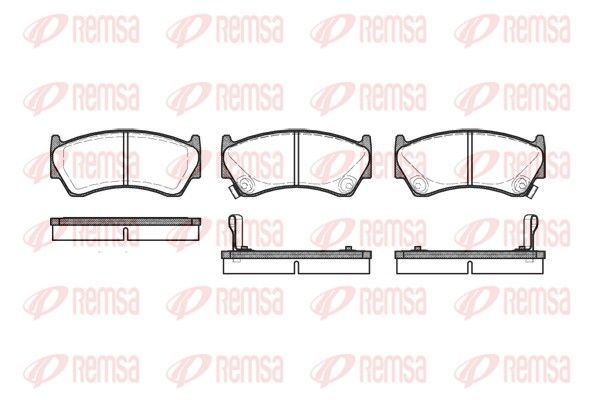 Brake Pad Set, disc brake REMSA 0592.02