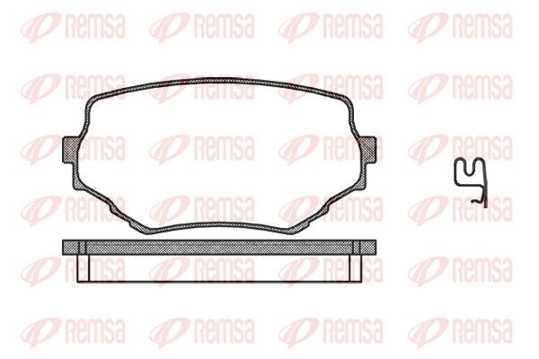 Brake Pad Set, disc brake REMSA 0594.02