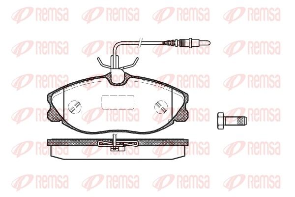 Brake Pad Set, disc brake REMSA 0604.04