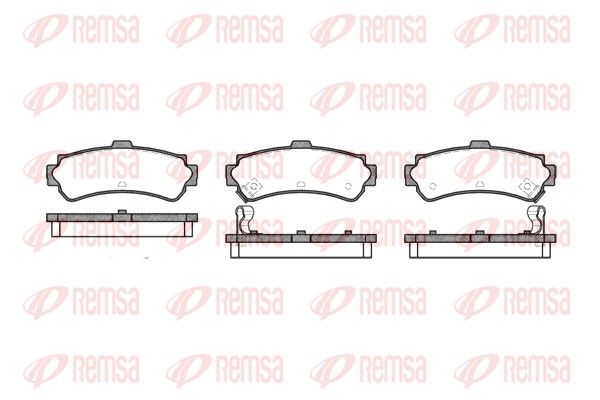 Brake Pad Set, disc brake REMSA 0607.02