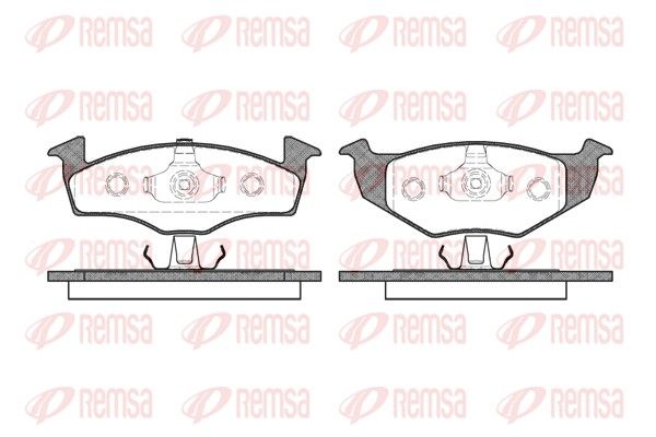 Brake Pad Set, disc brake REMSA 0609.20