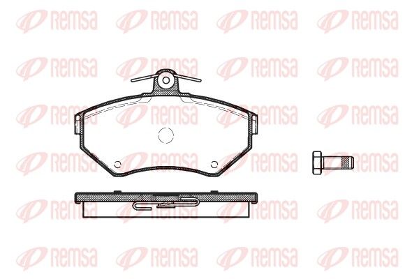 Brake Pad Set, disc brake REMSA 0631.00