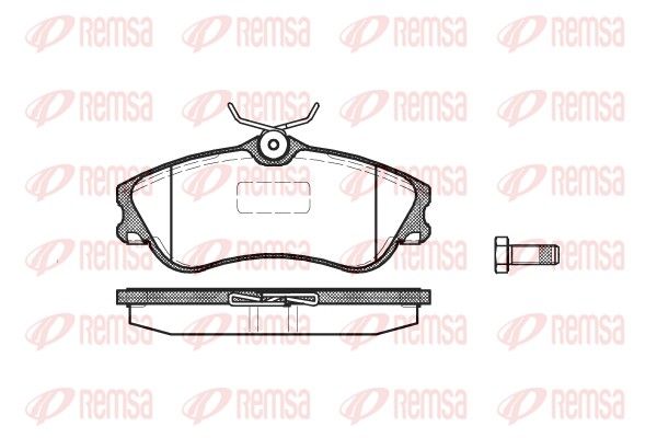 Brake Pad Set, disc brake REMSA 0634.00