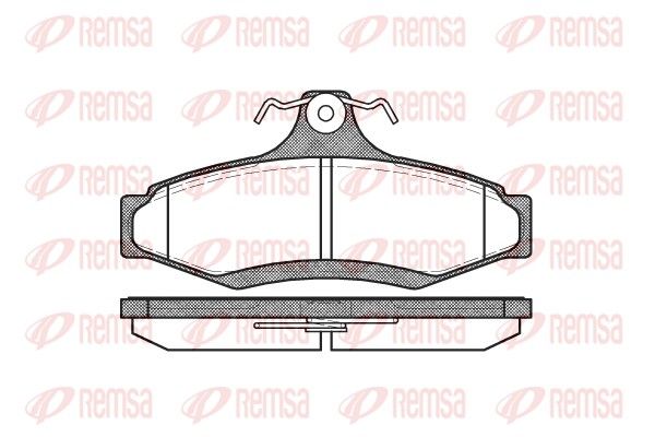 Комплект гальмівних накладок, дискове гальмо REMSA 0646.10