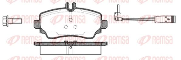 Brake Pad Set, disc brake REMSA 0650.22