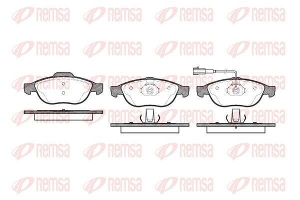 Brake Pad Set, disc brake REMSA 0660.11