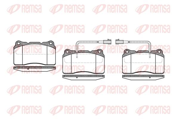 Brake Pad Set, disc brake REMSA 0666.22