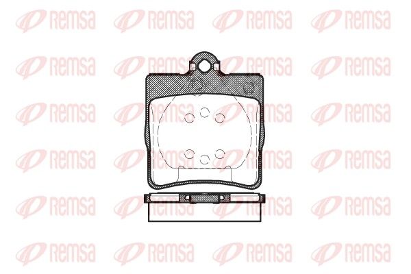 Brake Pad Set, disc brake REMSA 0678.00