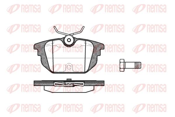 Brake Pad Set, disc brake REMSA 0692.00