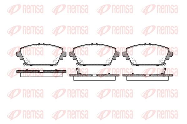 Brake Pad Set, disc brake REMSA 0694.02