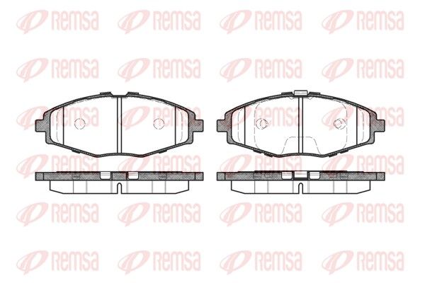 Brake Pad Set, disc brake REMSA 0696.00