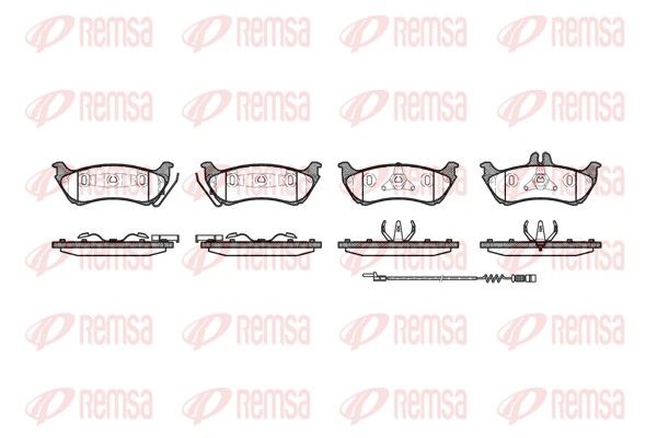 Brake Pad Set, disc brake REMSA 0698.11