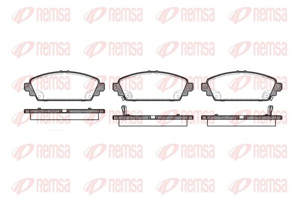 Brake Pad Set, disc brake REMSA 0700.02