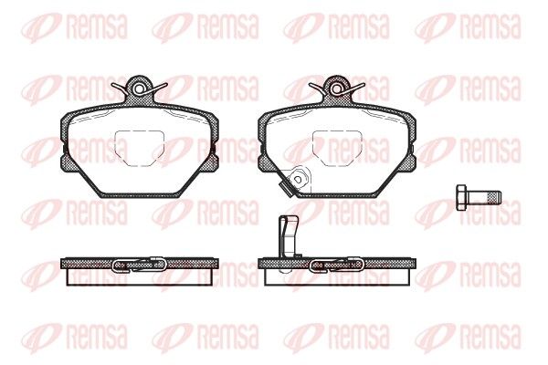 Brake Pad Set, disc brake REMSA 0705.02