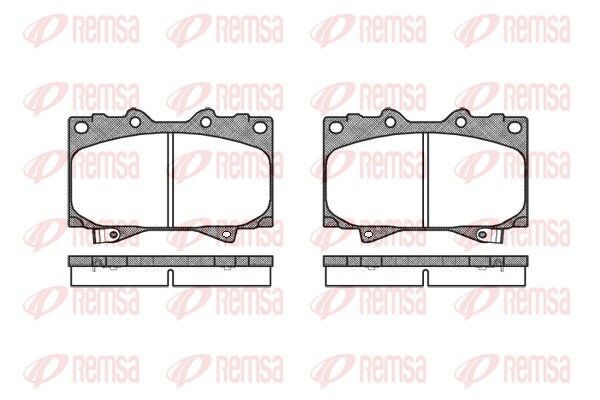 Brake Pad Set, disc brake REMSA 0707.04