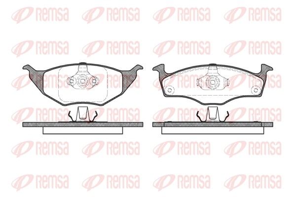 Brake Pad Set, disc brake REMSA 0718.00